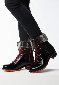 Rossignol Women'S 1907 Meg Shiny Black Boots - Bottines À Lacets - Shiny Black