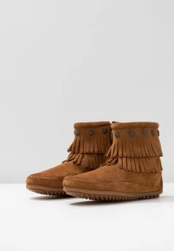 Minnetonka Double Fringe Side Zip - Boots À Talons - Brown 13 Minnetonka Double Fringe Side Zip - Boots À Talons - Brown -Aldo Shop 101b442082354652b9581a00fa4646e2