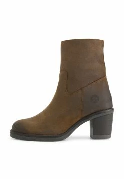 Travelin Mortain - Boots À Talons - Cognac