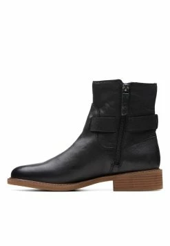 Clarks Cologne Strap - Boots À Talons - Black Leather