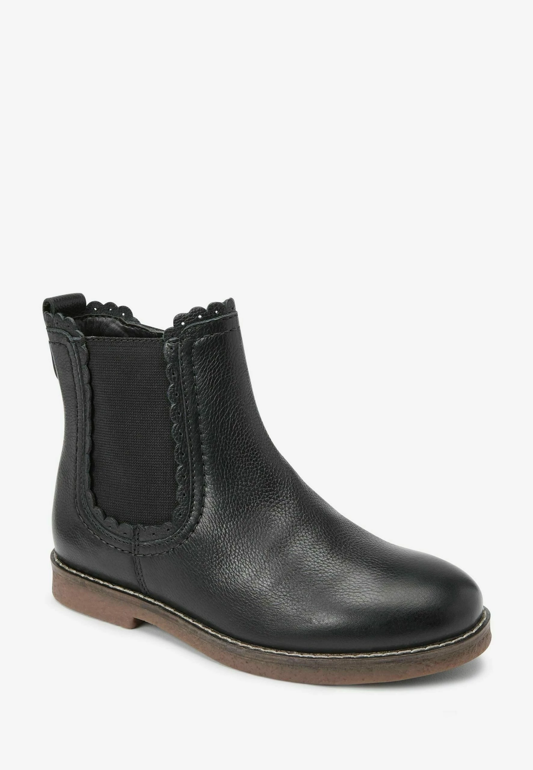 Next Premium - Boots À Talons - Black Leather Scallop 3 Next Premium - Boots À Talons - Black Leather Scallop – Image 2