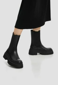 PULL & BEAR Boots À Talons - Black