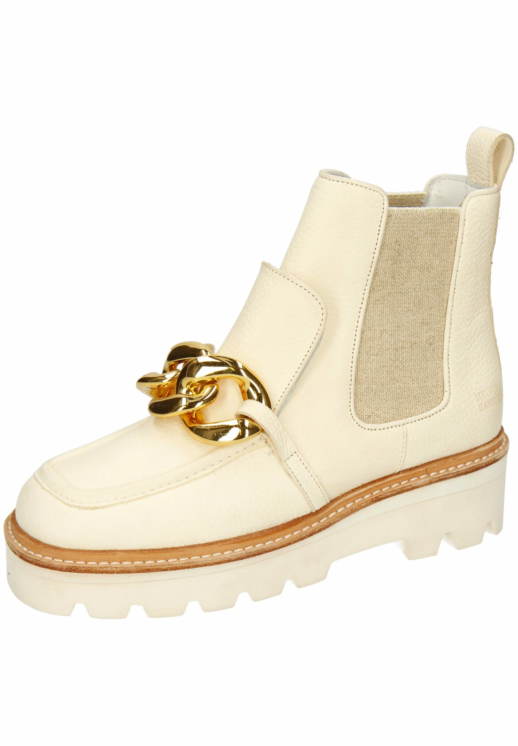 MELVIN & HAMILTON Cassy 1 Boston Milled Milk Shiny - Boots À Talons - White 3 MELVIN & HAMILTON Cassy 1 Boston Milled Milk Shiny - Boots À Talons - White