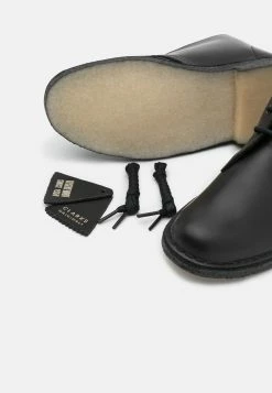 Clarks Originals Desert Boot - Boots À Talons - Black Polished -Aldo Shop 34f0ece81e304a3695532dacdec64328