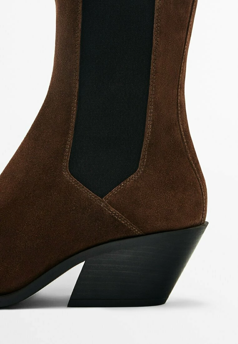 Massimo Dutti Split - Boots À Talons - Dark Brown 7 Massimo Dutti Split - Boots À Talons - Dark Brown – Image 5