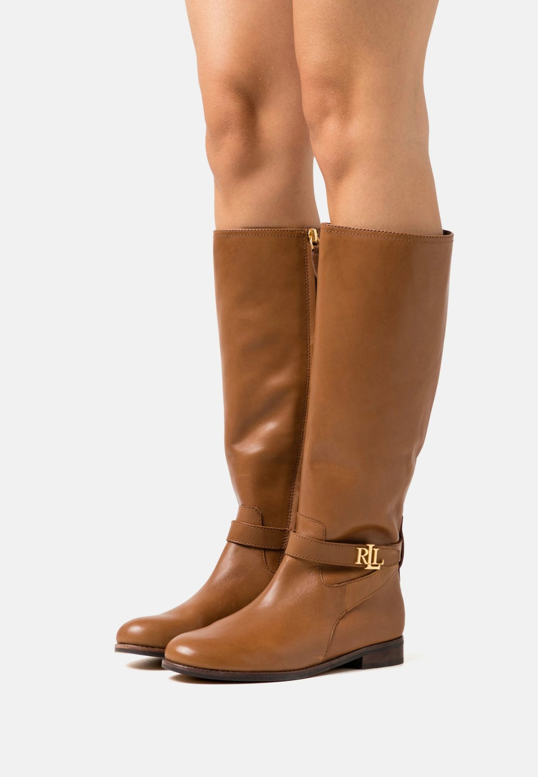 Lauren Ralph Lauren Brittaney Boots Tall - Bottes - Deep Saddle Tan 3 Lauren Ralph Lauren Brittaney Boots Tall - Bottes - Deep Saddle Tan