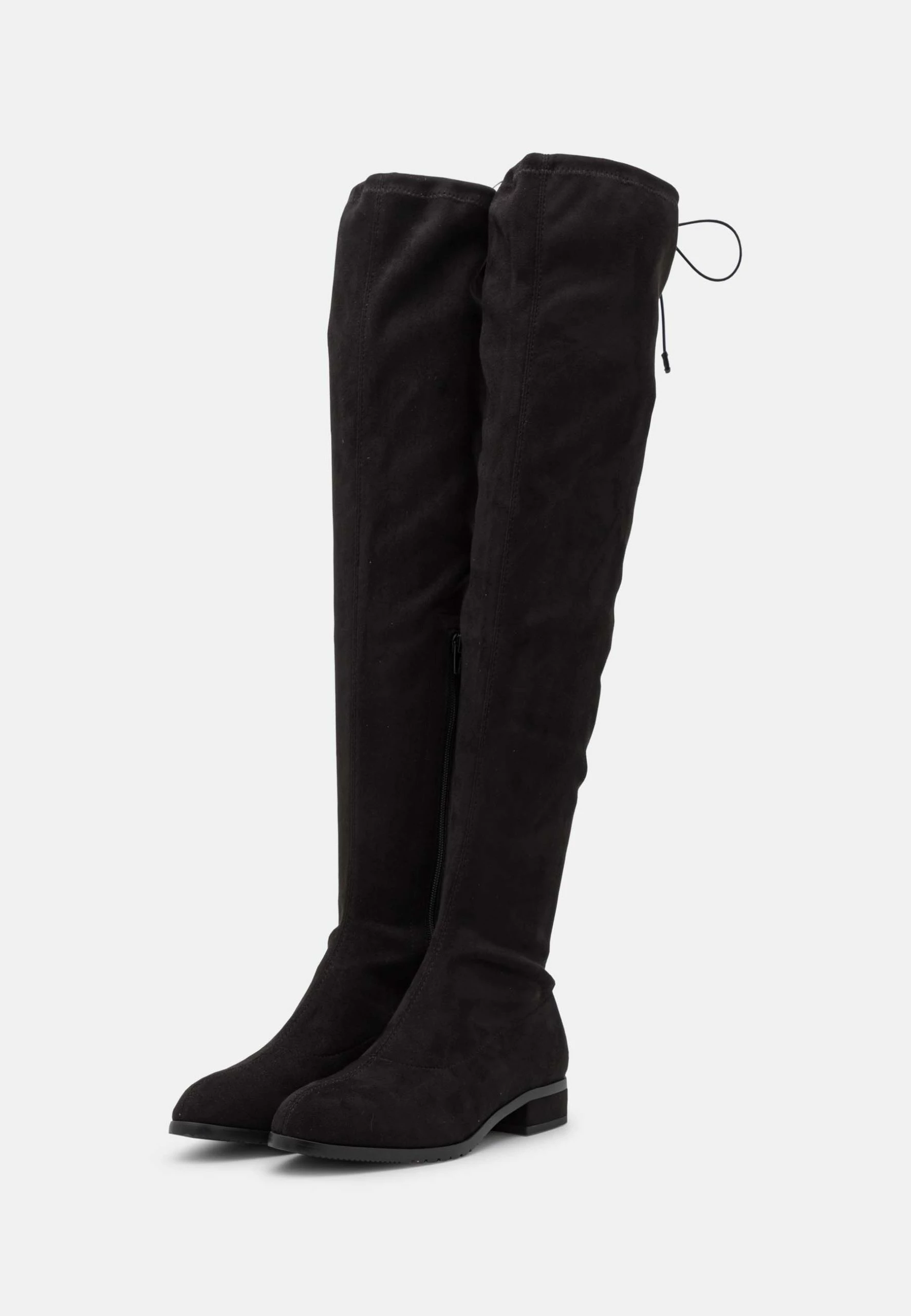 NA-KD Flat Boots - Cuissardes - Black 5 NA-KD Flat Boots - Cuissardes - Black – Image 3