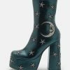 KOI FOOTWEAR Dreams Of Mooncraft Teal Boots - Bottines À Plateau - Teal 1 KOI FOOTWEAR Dreams Of Mooncraft Teal Boots - Bottines À Plateau - Teal -Aldo Shop 620f16fcdb9e469d8bf3c33bc35d650b