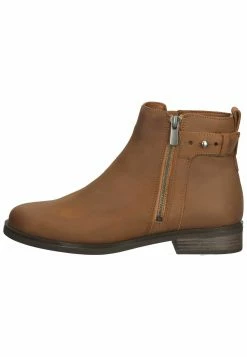 Clarks Boots À Talons - Dark Tan Lea