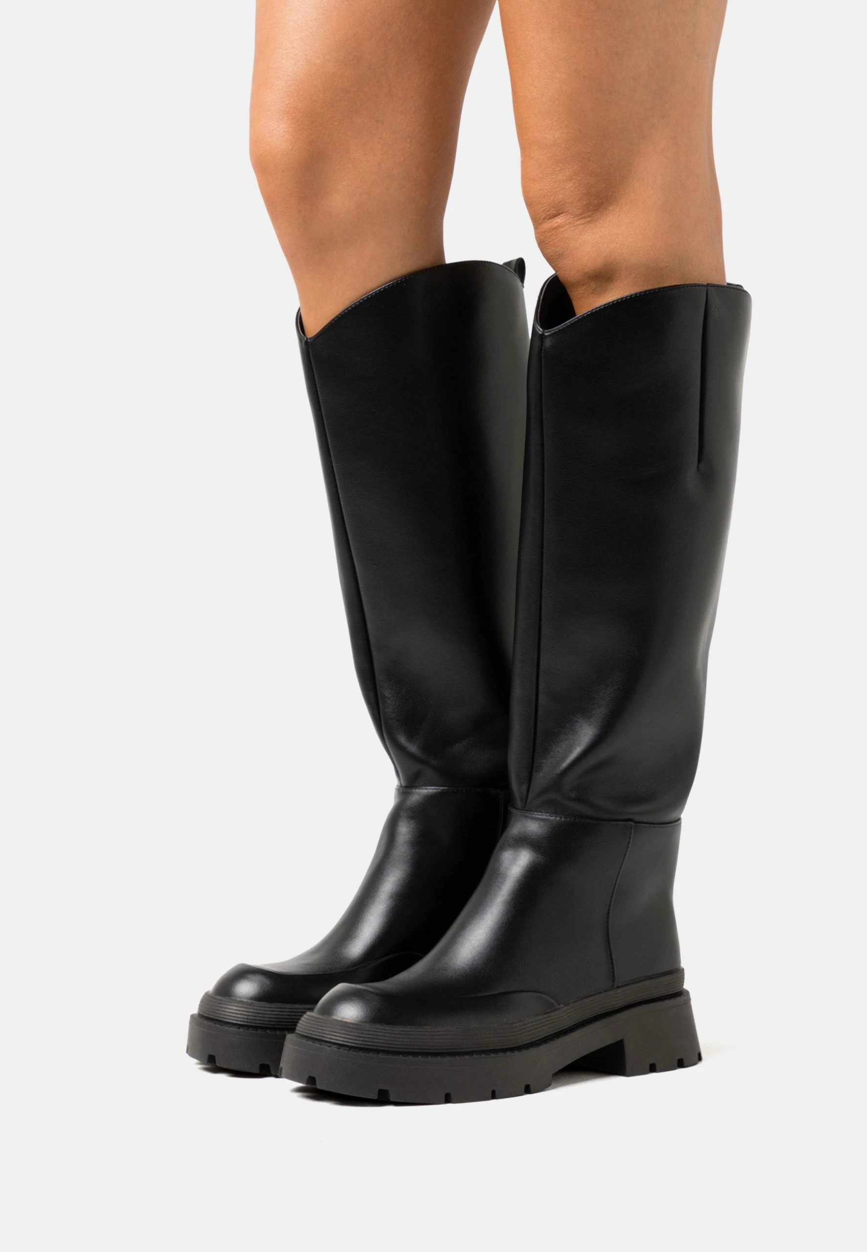 NA-KD Wide Rounded Shaft Boots - Bottes - Black 3 NA-KD Wide Rounded Shaft Boots - Bottes - Black