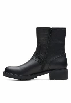 Clarks Hearth Cross - D - Boots À Talons - Black Leather