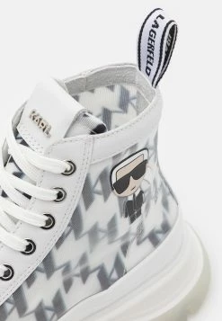 KARL LAGERFELD Luna Monogram - Boots À Talons - White -Aldo Shop 86fafcd59f374d38b8c2646e5474e024
