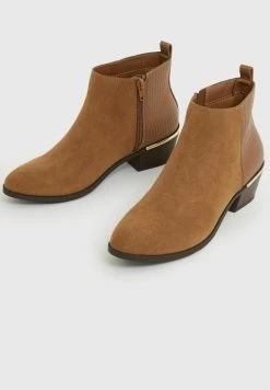 New Look Croc Panel - Boots À Talons - Tan -Aldo Shop 8bdd38586f6e40f585eab8ca09e8c046