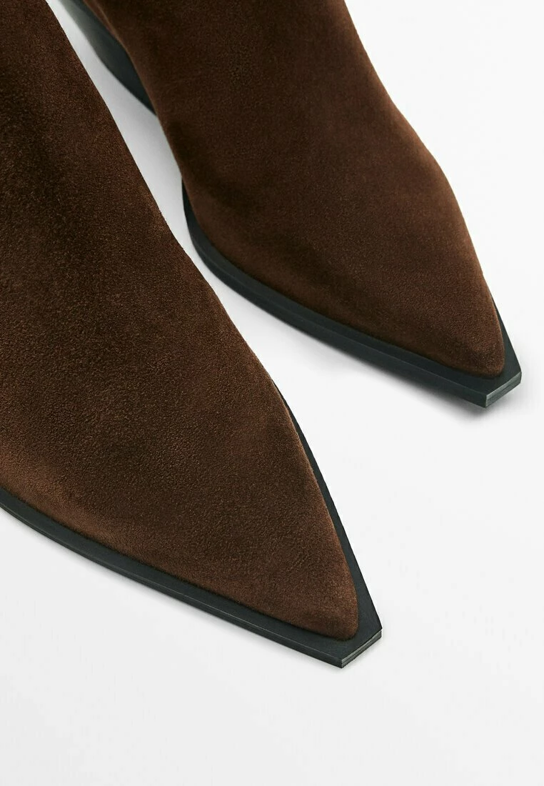 Massimo Dutti Split - Boots À Talons - Dark Brown 6 Massimo Dutti Split - Boots À Talons - Dark Brown – Image 4