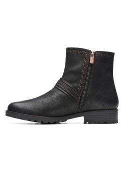 Clarks Aspra Buckle - Boots À Talons - Black Sde