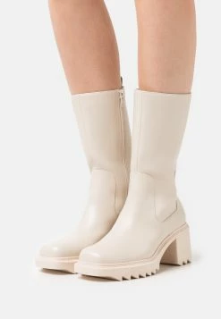 NA-KD Heeled Profile Boots - Bottes À Plateau - Offwhite