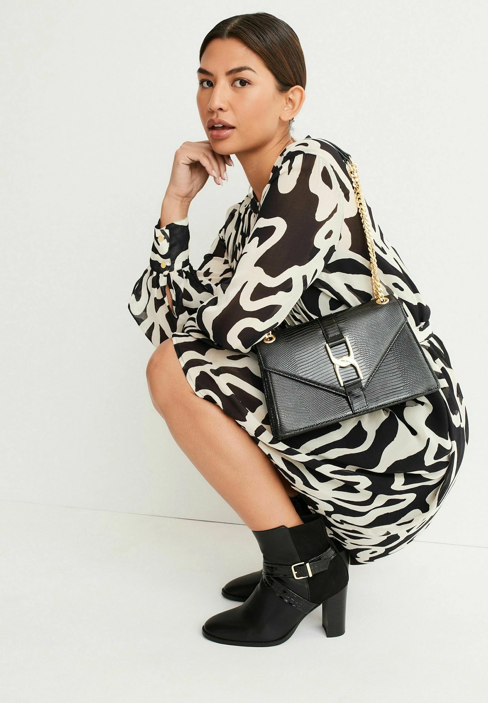 Next Forever Comfort Buckle Detail Standard - Boots À Talons - Black 6 Next Forever Comfort Buckle Detail Standard - Boots À Talons - Black – Image 4