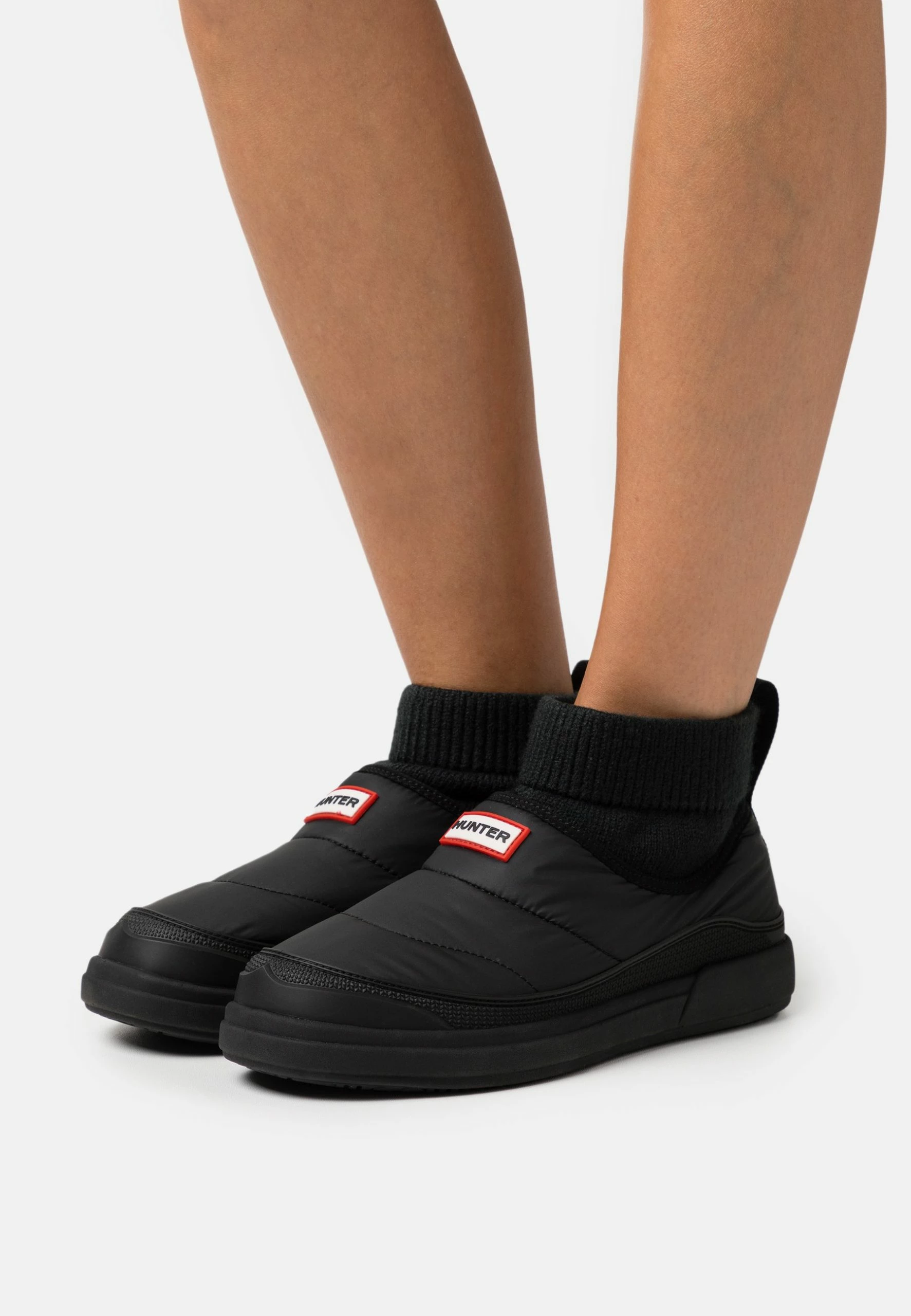 Hunter ORIGINAL In Out Puffer Vegan - Boots À Talons - Black 3 Hunter ORIGINAL In Out Puffer Vegan - Boots À Talons - Black