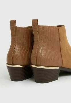 New Look Croc Panel - Boots À Talons - Tan -Aldo Shop b016cf16493d49e9ae9ed2cdcb013426