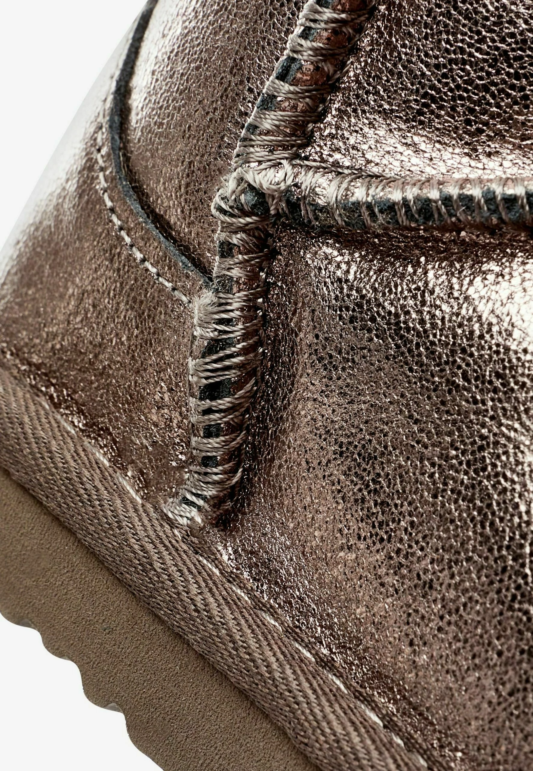 Next Boots À Talons - Grey Metallic Leather 6 Next Boots À Talons - Grey Metallic Leather – Image 4