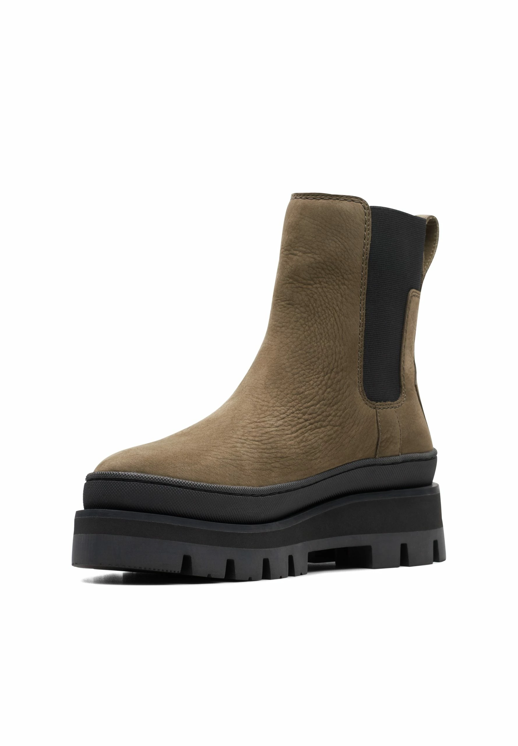 Clarks Orianna2 Top - D - Boots À Talons - Dark Olive Nub 4 Clarks Orianna2 Top - D - Boots À Talons - Dark Olive Nub – Image 2