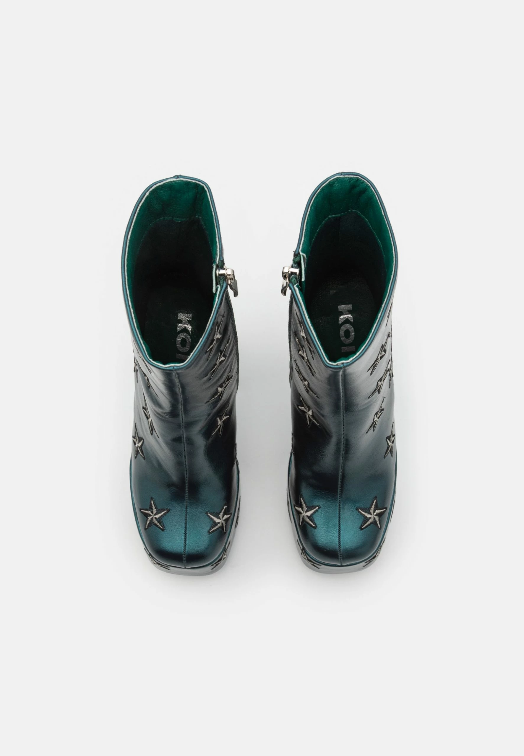 KOI FOOTWEAR Dreams Of Mooncraft Teal Boots - Bottines À Plateau - Teal 7 KOI FOOTWEAR Dreams Of Mooncraft Teal Boots - Bottines À Plateau - Teal – Image 5