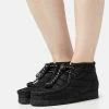 Clarks Originals Wallabee - Boots À Talons - Black Quilted -Aldo Shop d7b4a5f1dba945e595c10611d62624f7