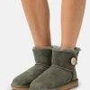 Ugg Mini Bailey Button - Boots À Talons - Forest Night -Aldo Shop f15d507b5e604233885a2233335e56f3