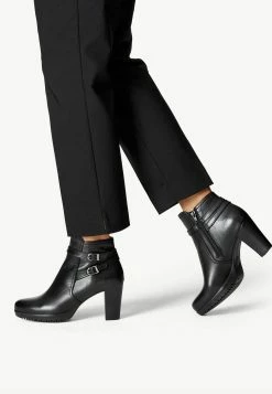 Tamaris Boots À Talons - Black Leather